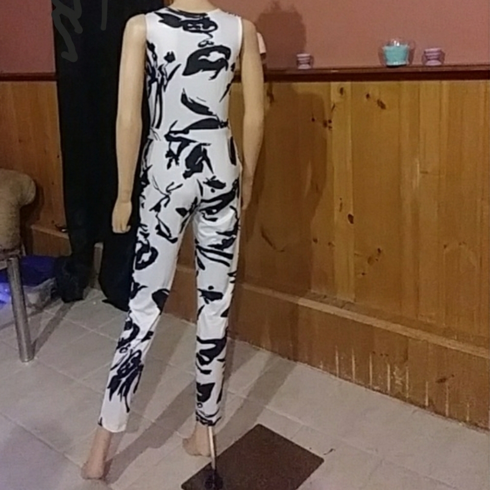 Women's sleeveless bodycon jumpsuit - Picture 7 of 7